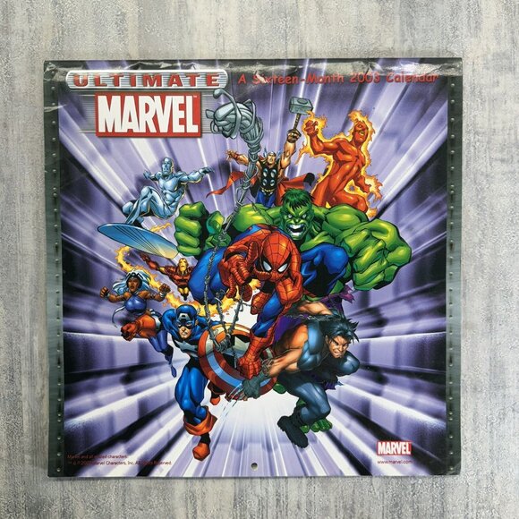 Marvel Fanastic 4 X-Men Justice League 4 Calenders Unused 2003 2004 2005 Vintage - Picture 2 of 16